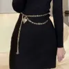 Channel Cclies Ceintures Bai Cheng femmes chaînes de créateurs ceintures créateur de mode ceinture à maillons étroits pour femmes sans marque boucle chaîne de taille Vinta 7824