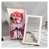 Artificial Rose Scented Soap Flower Gift Box Diy Rose Bouquet Holiday Present Wedding Flowers Home Flower Decoration Accessories 231220