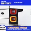 Para Range Rover LED Light Light 13-17 Acessórios de carro Lâmpada traseira Frelair dinâmico Turn Signal Signal Indication Conjunto do freio Luzes de corrida