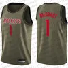 Custom Mens women youth kids''Houston''Rockets''0 Russell''Westbrook 1 Tracy''McGrady Green camo black white blue red retro basketball jersey