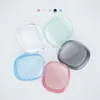 För AirPods Max Bluetooth Earphones hörlurar Tillbehör Transparent TPU Solid Silicone Waterproof Protective Case Airpod Maxs Earbuds Headset Cover Case