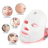 Dispositifs de soins faciaux USB Charge 7Colors Masque LED PON Thérapie Peau Retaillage Anti acné Raisie des rides Éclaircissante Drop Livraison Santé DHWX9