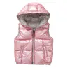 Gilet enfant vêtements d'extérieur pour enfants manteaux d'hiver vêtements pour enfants vêtements chauds à capuche en coton bébé garçons filles gilet pour l'âge de 311 ans 231220