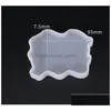 Molds Sile Mold Agate Geode Coaster For Cup Epoxy Resin Art Edge Crystal Mod Crafting Drop Delivery Jewelry Jewelry Tools Equ Dhgarden Dhbkg