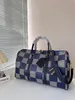 Designer Bags Womens Duffel Bags Graffiti Letter Plaid Handbags Brand KEEPALL 45 50 Totes Couples Shoulder Bags Luggage Totes Airport Travel Bags Mens Fitness Bags