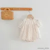 Robes de fille Été bébé fille fille à manches courtes en dentelle fleuriste robe fille + coton bébé roberie princesse robe familia