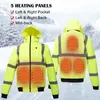 Herrarna ner parkas vinter 8 zoner unisex plus storlek lättvikt elektrisk kläder intelligent håll termisk hoodie pälsbelopp uppvärmd jacka för människan kvinnor pqe3