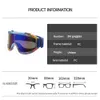 Ski Goggles Men Women Snowboard Glasses Winter Outdoor Sport Snow Sunglasses Uv400 Double Layers Lens Anti Fog Skiing 9 231221