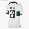 Fans Tops Tees 2223 JOAO FELIX Portugal Jersey de football 2022 BFERNANDES BERNARDO RSANCHES PEPE DIOGO J Chemise de l'équipe nationale RUBEN DIAS RNEVES RONALDO ANDRE SILVA Footba