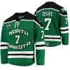 カスタムホッケージャージ7 T. J. Oshie North Dakota Fighting Hawks College Hockey Jersey Shane Pinto Cole Smith Adam Scheel Gavin Hain Matt Kie