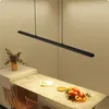 Lampade a sospensione Lampada a led a strisce lunghe moderne per sala da pranzo barre bar cucina camera da letto illuminazione del lampadario decorazione per ufficio 031-t