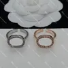 Vrouwen Opening Ringen In elkaar grijpende Brief Band Ringen Designer Diamond Ring Wedding Engagement Sieraden