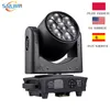 Polen Stock 7x40W Mini Zoom Led Moving Head Wash Light Lyre DJ Stage Light met Artnet Klingnet en Scan for Party Event