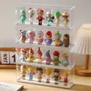 Clear Showcase Cartoon Doll Acrylic Blind Box Figures Display Case Stand Dust Proof Toy Storage 231221