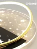 Ceiling Lights 2023 Bedroom Lamp Starry Black Gold Room Explosion Style Line Sense Living Lamps