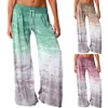 Active Shorts Women Casual Loose Gradient Tie Dye Printed Yoga Sport Long Pnats Wide Leg Pants Womens Petite Length