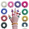 Decompression Toy Finger Mas Ring Toys Fidget Spring Health Care Body Masr Relax Hand Stree Relief 1664 Drop Delivery Toys Gifts Novel Dhlhr