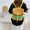 School Bags Women Backpack Lovely Hamburger Shaped Drawstring Adjustable Daily Rucksack Shoulder Bag Multi-Function Handbag Pack