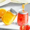 Storage Bottles 500ml Plastic Drinking Bottle With Aluminum Lids Disposable Clear Beverage Water Wide Mouth PET Jar
