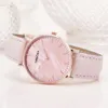 ساعات المعصم 2023 في ساعة فاخرة للنساء أزياء شل أنماط الأساور الجلدية للسيدات Wristwatch Classic Clock Gift Orologio Donna