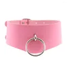 Choker Pink Sexig krage halsband Vintage charm gotisk spik nit pendelläder hjärta harajuku kvinnor punk smycken