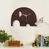Relógios de parede Elefante Relógio de madeira para criativo animal escritório dormitório decoração aniversário gif