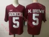 American College Football Wear Custom Oklahoma Sooners Football jerseys Zach Schmit Josh Plaster Gavin Marshall 5 Billy Bowman Bunkley-Shelt