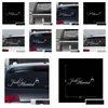 Car Stickers 10 Pieces Just Married Decals Window Cling 8 X 23.5 White Perfect For Honeymoon Drop Delivery Automobiles Motorcycles Ext Dhomq