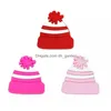 Other Nouveau mignon mini chapeau tricoté forme perles en vrac Bpa Sile perle de dentition à croquer accessoire pour bricolage bébé sucette chaîne à mâcher Dhgarden Dhqv0