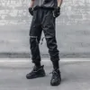 11 Bybb's Dark 2022 Spring Hip Hop Cargo Pants Men Tactical Functional Joggers pantaloni elastici in vita elastico pantalone nero W605