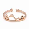 Accessoires Bijoux Vêtements Bague Simple Mode Argent Mariage Femmes Creative Party Ouvert Réglable Montagne Anneaux Girl's302t