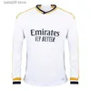 Fans Tops Tees BELLINGHAM 2024 Real Madrids Long Sleeve Soccer Jersey 2023 MODRIC ALABA VINI JR shirt RODRYGO VALVERDE TCHOUAMENI ARDA GULER KROOS Football Uniform f