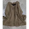 Blusas femininas vintage cor sólida ramie botão camisas o pescoço manga longa outono primavera e topos 2024 outono de alta qualidade