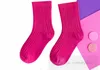 Moda Children Candy Color Socks Garotas Meninos Lidra vertical Soca casual 2024 Spring Kids Cotton Breathable Sox Z6211