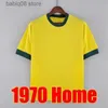 TOPS TEES 2023 Soccer Jerseys Camiseta de Futbol Paqueta Retro 1970 Brasils Antony Jesus Richarlison Pele 22 23 Fotbollskjortor Män kvinnor barn sätter fans spelare versio