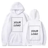 Fleece sweatshirts anpassade män hoodie design du långärmad hoody grafisk tryck kvinnor harajuku topp överdimensionerade huva kläder 231220