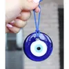 Portachiavi Fortunato Turco Greco Evil Blue Eye Fascino Lampada a Sospensione Lavoro Vetro Auto Casa Amuleto Accessori di Gioielli Nave di Goccia