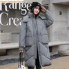 Trench da donna Woman Women Cappletta con cappuccio Buffer Long Parkas Autunno inverno Giacca da donna Spessata fitta Female imbottita di cotone Plus