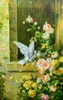 Hallway decorative painting corridor oil painting retro flower living room corridor mural entry European dining room wall