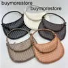 Gemellis Bags BottegaaVeneta Echt lederen schoudertas Tas handtas Luxe Tote portemonnee klassiek Handbreien Grote capaciteit Vintage diner clutch pursGOZO