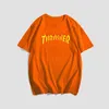 夏の新しいメンズTシャツThrasher2024 Flame Leisure Sportsトップバッチ