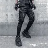 High Street Overalls Zipper Three-dimensional Large Pockets Hip Hop Lun Energy-saving Beam Male Feet Pants