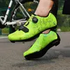 Homens SPD Speed Bicycle Sports Shoes Auto-Locking Road Bottom Scooter Sapatos Leve MTB Mountain Bottom Off-Road Ciclismo Sapatos 231220