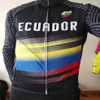 2021 Ekwador zimowy polar termiczny Jersey Winter Cycling Odzież Ciclismo Maillot Mtb P8238J