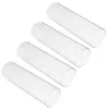 Castiçais 4pcs estilo simples tons de vidro copo transparente tampas de artesanato