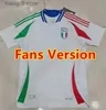 Fani TEES TEES Italia Fan Player 23 24 25 BONUCCI SOCCER Jerseys Insigne Verratti Men Kids Football Shirts Chiesa Barella Chiellini Pellegrini Itainys 125 Th Sannive