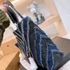 V Pattern Designer Sac Nouveau grand sac fourre-tout Denim Bouteaux bleus Sacs avec portefeuilles Sacs de bobal