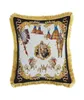 Housses d'oreiller de luxe européennes, taie d'oreiller en toile de jute solide, housse de coussin carrée en lin classique, taies d'oreiller décoratives pour canapé, 8 Styles3938226