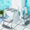 Barns toalettpall trappfällbar baby toalettassistent pojkar och flickor baby toalettstege toalettträning säte 231221