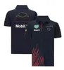 F1 Racing Model Kleding Tide Tide Brand Team Perez Cardigan Polo Shirt Polyester Sneldrogende motorrijpak met de SA